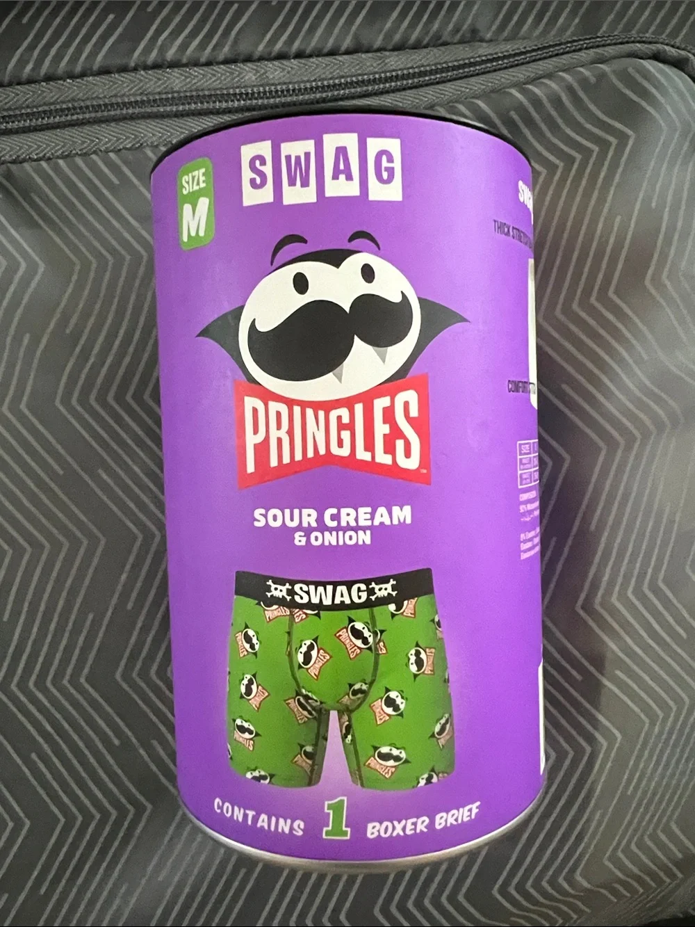 Pringles x SWAG Men's Green Boxer Brief - Sour Cream & Onion
